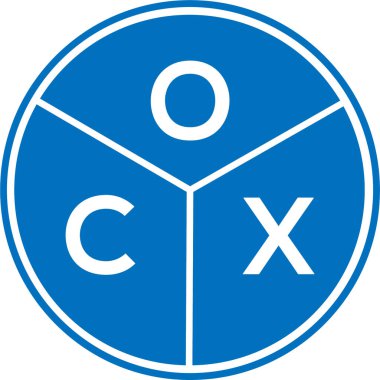 Beyaz arka planda OCX harfli logo tasarımı. OCX yaratıcı harflerin baş harfleri logo kavramı. OCX harf dizaynı. Beyaz arkaplanda OCX harf logosu tasarımı. OCX yaratıcı harflerin baş harfleri logo kavramı. OCX harf tasarımı.