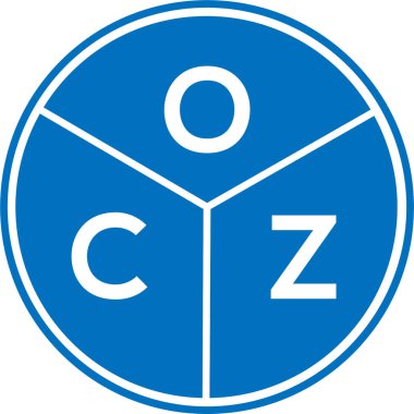Beyaz arka planda OCZ harf logosu tasarımı. OCZ yaratıcı harflerin baş harfleri logo kavramı. OCZ harf tasarımı.