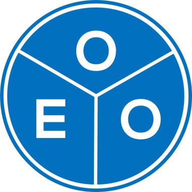 Beyaz arka planda OEO harf logosu tasarımı. OEO yaratıcı harflerin baş harfleri logo kavramı. OEO harf tasarımı.