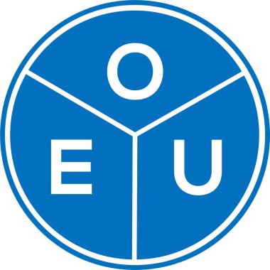 Beyaz arka planda OEU harfi logo tasarımı. OEU yaratıcı harflerin baş harfleri logo kavramı. OEU mektup tasarımı.