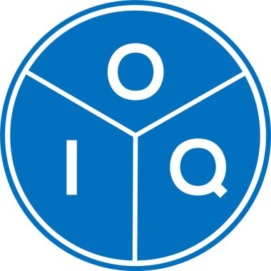 Beyaz arka planda OIQ harfi logo tasarımı. OIQ yaratıcı harflerin baş harfleri logo kavramı. OIQ harf tasarımı.