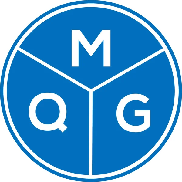 Beyaz arkaplanda MQG harf logosu tasarımı. MQG yaratıcı harflerin baş harfleri logo kavramı. MQG harf tasarımı.