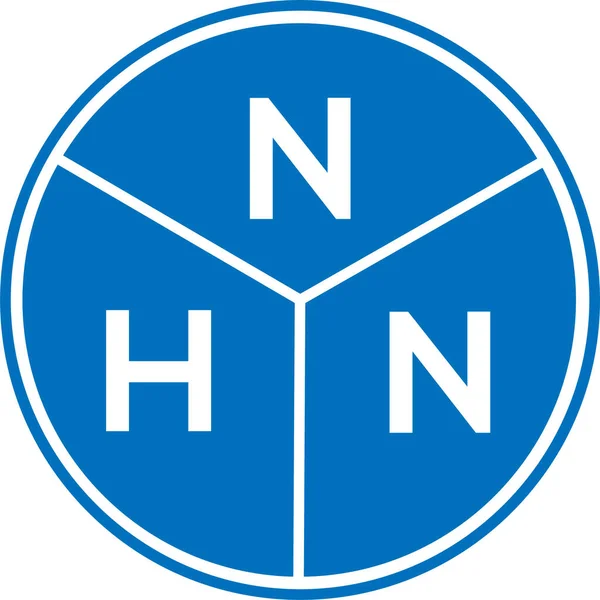 Beyaz Arka Planda Nhn Harf Logosu Tasarımı Nhn Yaratıcı Harf — Stok Vektör