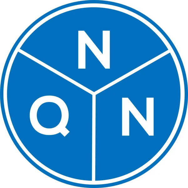 Projekt Logo Litery Nqn Białym Tle Nqn Twórcze Inicjały Koncepcja — Wektor stockowy