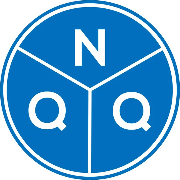 Projekt Logo Litery Nqq Białym Tle Nqq Twórcze Inicjały Koncepcja — Wektor stockowy