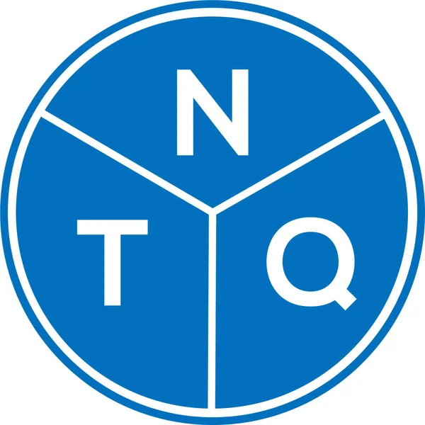 Projekt Logo Litery Ntq Białym Tle Kreatywne Inicjały Ntq Koncepcja — Wektor stockowy