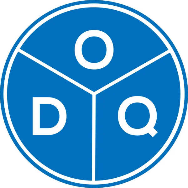 Beyaz arka planda ODQ harfi logo tasarımı. ODQ yaratıcı harflerin baş harfleri logo kavramı. ODQ harf tasarımı.