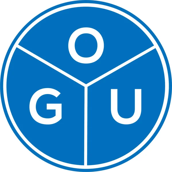 Beyaz arka planda OGU harf logosu tasarımı. OGU yaratıcı harf logosu konsepti. OGU harf dizaynı. Beyaz arka planda OGU harf logosu tasarımı. OGU yaratıcı harf logosu konsepti. OGU harf tasarımı.