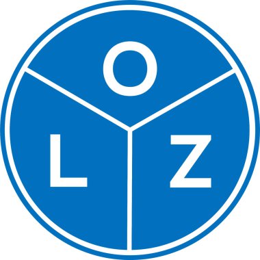 Beyaz arka planda OLZ harfi logo tasarımı. OLZ yaratıcı harflerin baş harfleri logo kavramı. OLZ harf tasarımı.