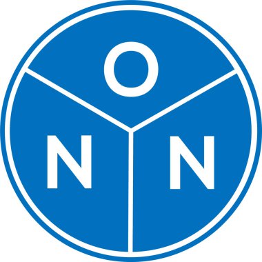 Beyaz arka planda ONN harfi logo tasarımı. ONN yaratıcı harflerin baş harfleri logo kavramı. ONN harf tasarımı.
