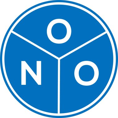 Beyaz arkaplanda ONO harf logosu tasarımı. ONO yaratıcı harflerin baş harfleri logo kavramı. ONO harf tasarımı.