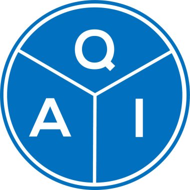 Beyaz arka planda QAI harfi logo tasarımı. QAI yaratıcı harf logosu konsepti. QAI harf tasarımı.