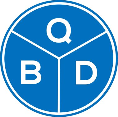 Beyaz arkaplanda QBD harf logosu tasarımı. QBD yaratıcı harflerin baş harfleri logo konsepti. QBD harf tasarımı.