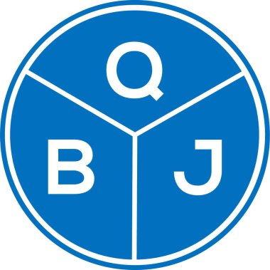 Beyaz arkaplanda QBJ harf logosu tasarımı. QBJ yaratıcı harflerin baş harfleri logo kavramı. QBJ harf tasarımı.