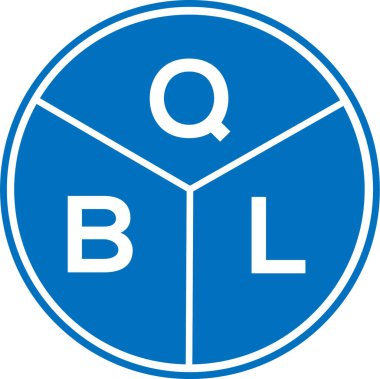 Beyaz arkaplanda QBL harf logosu tasarımı. QBL yaratıcı harflerin baş harfleri logo kavramı. QBL harf tasarımı.
