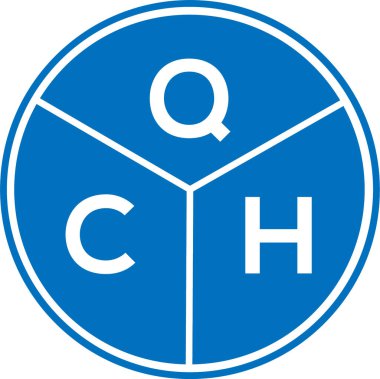 Beyaz arkaplanda QCH harfi logo tasarımı. QCH yaratıcı harflerin baş harfleri logo kavramı. QCH harf tasarımı.