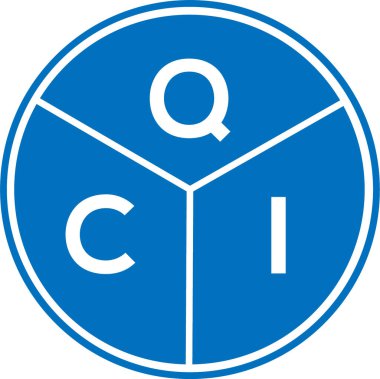 Beyaz arkaplanda QCI harf logosu tasarımı. QCI yaratıcı harflerin baş harfleri logo kavramı. QCI harf tasarımı.