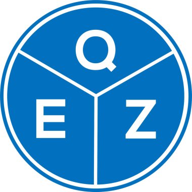 Beyaz arkaplanda QEZ harf logosu tasarımı. QEZ yaratıcı harf logosu konsepti. QEZ harf dizaynı. Beyaz arkaplanda QEZ harfi logo tasarımı. QEZ yaratıcı harf logosu konsepti. QEZ harf tasarımı.