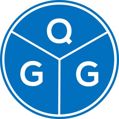 Beyaz arkaplanda QGG harfi logo tasarımı. QGG yaratıcı harflerin baş harfleri logo kavramı. QGG harf tasarımı.