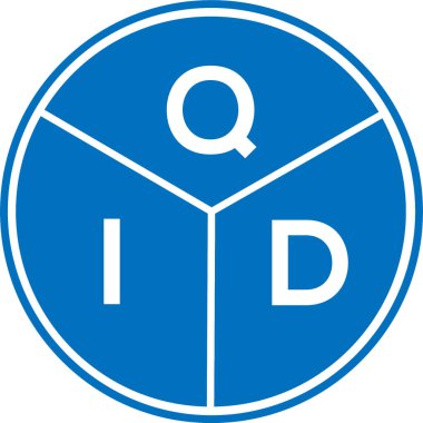 Beyaz arkaplanda QID harf logosu tasarımı. QID yaratıcı harflerin baş harfleri logo kavramı. QID harf tasarımı.