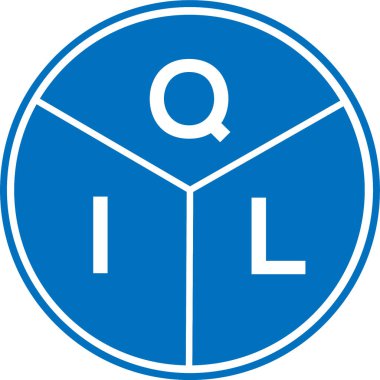 Beyaz arkaplanda QIL harf logosu tasarımı. QIL yaratıcı harflerin baş harfleri logo kavramı. QIL harf tasarımı.