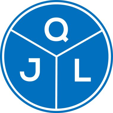 Beyaz arkaplanda QJL harf logosu tasarımı. QJL yaratıcı harflerin baş harfleri logo kavramı. QJL harf tasarımı.
