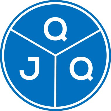 Beyaz arkaplanda QJQ harfi logo tasarımı. QJQ yaratıcı harflerin baş harfleri logo kavramı. QJQ harf tasarımı.