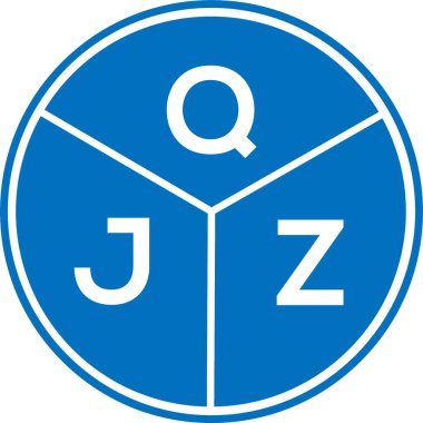 Beyaz arkaplanda QJZ harf logosu tasarımı. QJZ yaratıcı harf logosu konsepti. QJZ harf tasarımı.