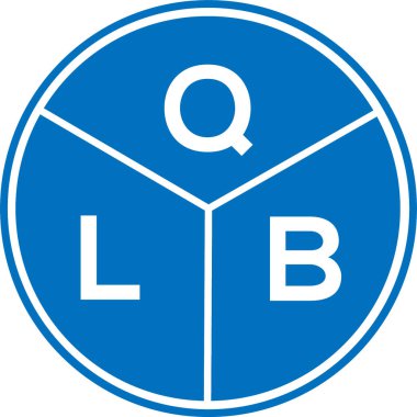 Beyaz arkaplanda QLB harfi logo tasarımı. QLB yaratıcı harflerin baş harfleri logo kavramı. QLB harf tasarımı.