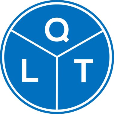 Beyaz arkaplanda QLT harf logosu tasarımı. QLT yaratıcı harf logosu konsepti. QLT harf tasarımı.