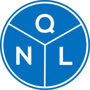 Beyaz arkaplanda QNL harf logosu tasarımı. QNL yaratıcı harflerin baş harfleri logo kavramı. QNL harf tasarımı.