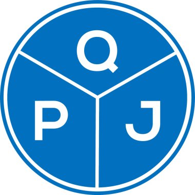 Beyaz arkaplanda QPJ harfi logo tasarımı. QPJ yaratıcı harflerin baş harfleri logo kavramı. QPJ harf tasarımı.