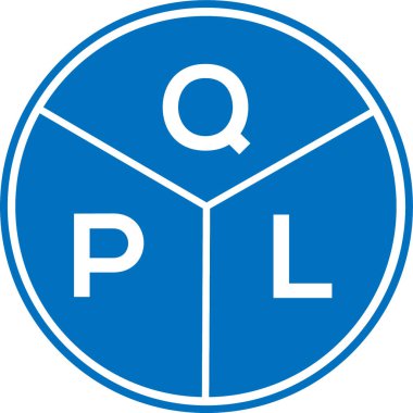 Beyaz arkaplanda QPL harf logosu tasarımı. QPL yaratıcı harflerin baş harfleri logo kavramı. QPL harf tasarımı.