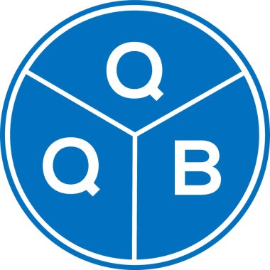 Beyaz arkaplanda QQB harfi logo tasarımı. QQB yaratıcı harflerin baş harfleri logo kavramı. QQB harf tasarımı.