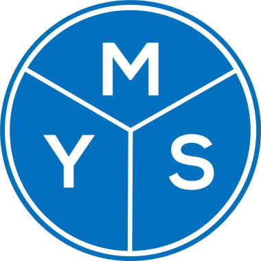 Beyaz arkaplanda MYS harfi logo tasarımı. MYS yaratıcı harf logosu konsepti. MYS harf tasarımı.