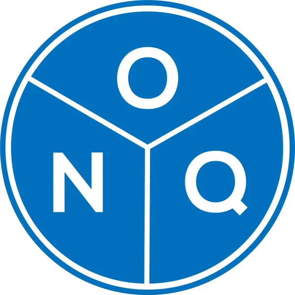 白色背景上的Onq字母标识设计 Onq创意首字母首字母标识概念 Onq字母设计 — 图库矢量图片
