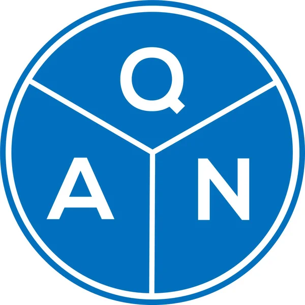 Projekt Logo Litery Qan Białym Tle Kreatywne Inicjały Qan Koncepcja — Wektor stockowy