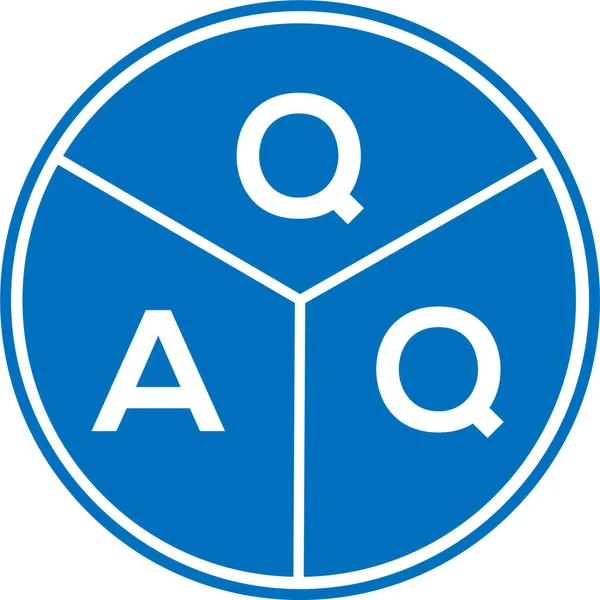 Qaq Brev Logotyp Design Vit Bakgrund Qaq Kreativa Initialer Brev — Stock vektor