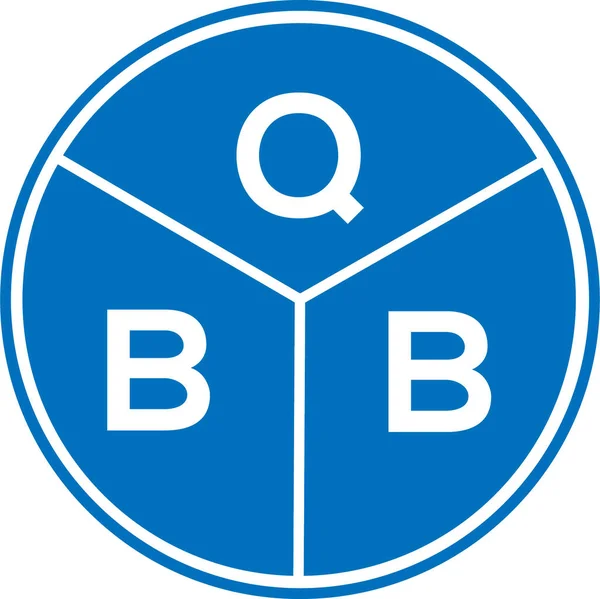 Logo Lettera Qbb Sfondo Bianco Qbb Creative Iniziali Lettera Logo — Vettoriale Stock