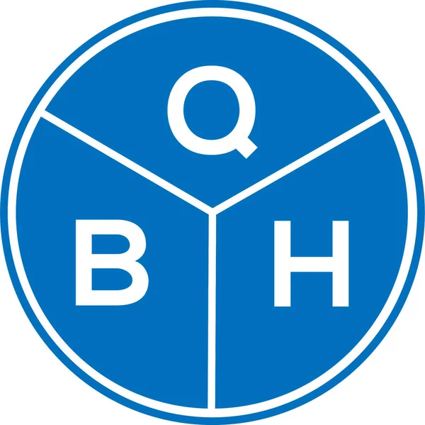 Qbh Betű Logó Design Fehér Háttérrel Qbh Kreatív Monogram Betű — Stock Vector