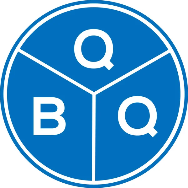 Qbq Lettera Logo Design Sfondo Bianco Qbq Creativo Iniziali Lettera — Vettoriale Stock