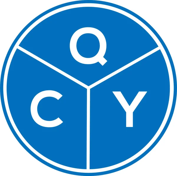 Beyaz arkaplanda QCY harf logosu tasarımı. QCY yaratıcı harflerin baş harfleri logo kavramı. QCY harf tasarımı.