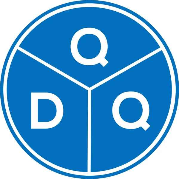 Beyaz arkaplanda QDQ harfi logo tasarımı. QDQ yaratıcı harflerin baş harfleri logo kavramı. QDQ harf tasarımı.