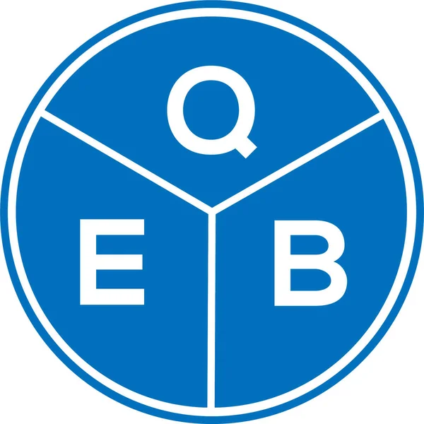 Design Logotipo Carta Qeb Fundo Branco Qeb Iniciais Criativas Conceito —  Vetores de Stock