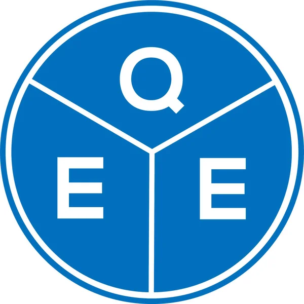 Design Logotipo Carta Qee Fundo Branco Qee Iniciais Criativas Conceito —  Vetores de Stock