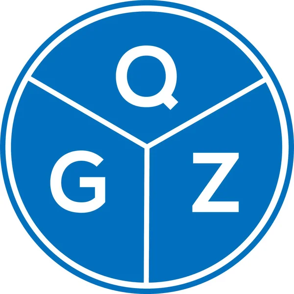Qgz Letter Logo Design Auf Weißem Hintergrund Qgz Kreative Initialen — Stockvektor