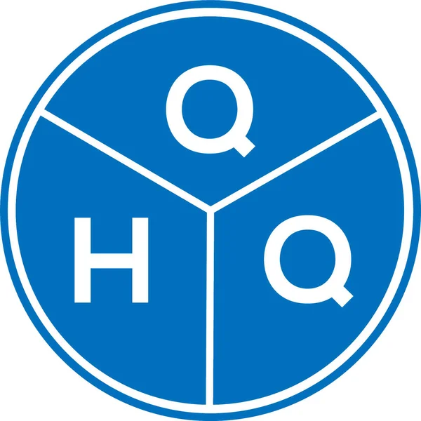 Beyaz arkaplanda QHQ harf logosu tasarımı. QHQ yaratıcı harflerin baş harfleri logo kavramı. QHQ harf tasarımı.