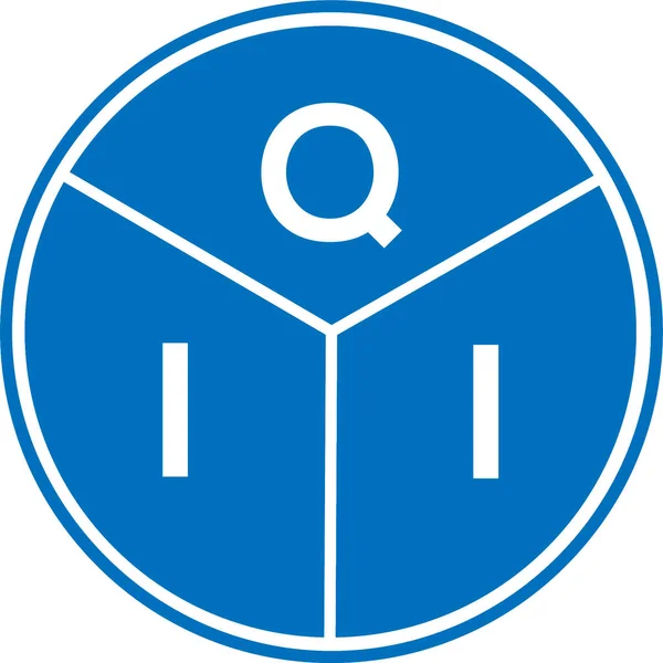Qii Bokstav Logotyp Design Vit Bakgrund Qii Kreativa Initialer Brev — Stock vektor