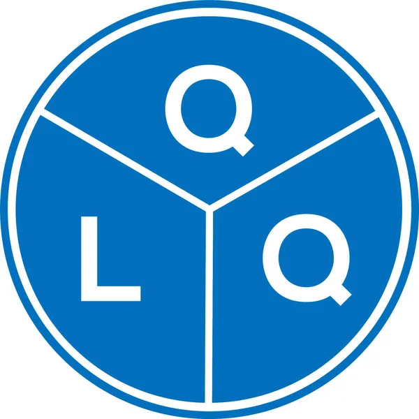 Qlq Lettera Logo Design Sfondo Bianco Qlq Creativo Iniziali Lettera — Vettoriale Stock