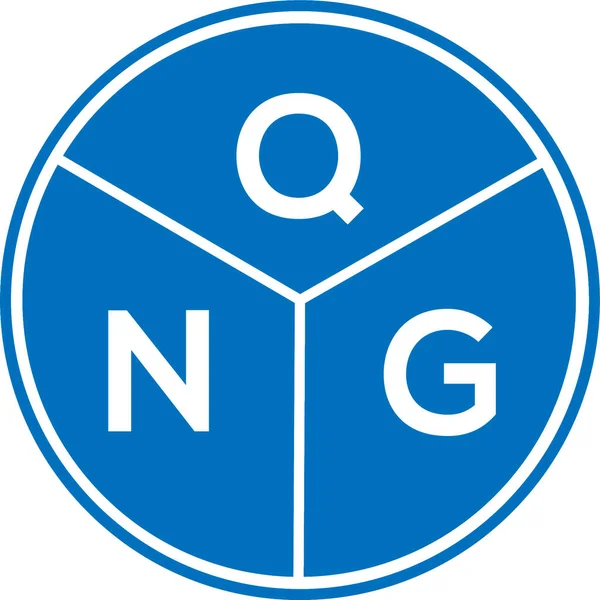 Qng Litera Logo Projekt Białym Tle Qng Twórcze Inicjały Koncepcja — Wektor stockowy